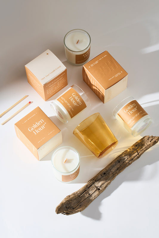 Bougie Golden Hour | Bois de santal, bois de cèdre & bois d'ambre