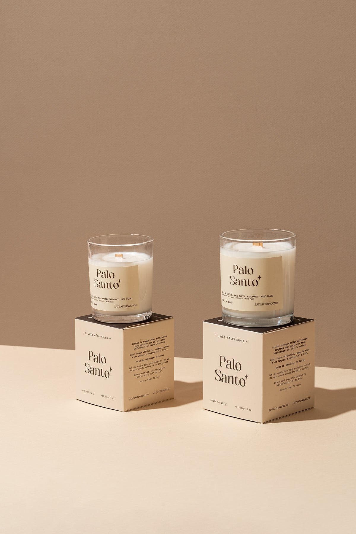 Bougie Palo Santo | Musc blanc, Patchouli et Palo Santo
