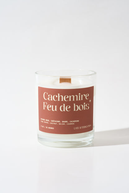 Cachemire & Feu de bois Candle | Pink Pepper, Chestnut, Balsam, Cashmere