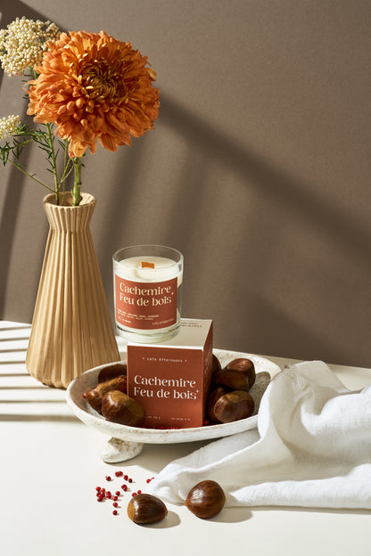 Cachemire & Feu de bois Candle | Pink Pepper, Chestnut, Balsam, Cashmere