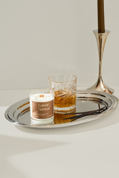 Bougie Lueur Santal | Cognac, Chêne, Vanille, Bois de santal