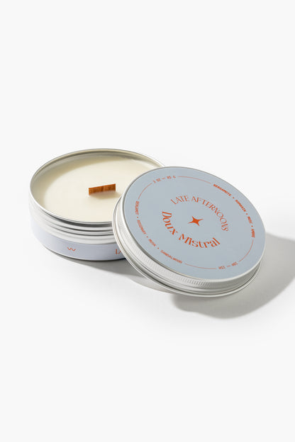 Doux Mist Candle | Bergamot, Rosemary, Musk, Amber