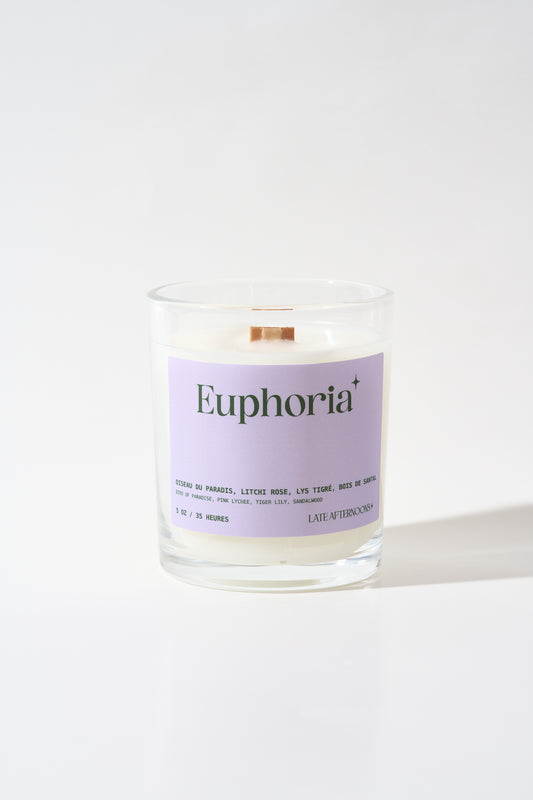 Bougie Euphoria | Oiseau de paradis, litchi rose et lys tigré 