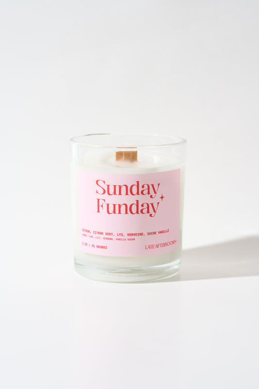 Bougie Sunday Funday | Vanille, citron, lime et lys